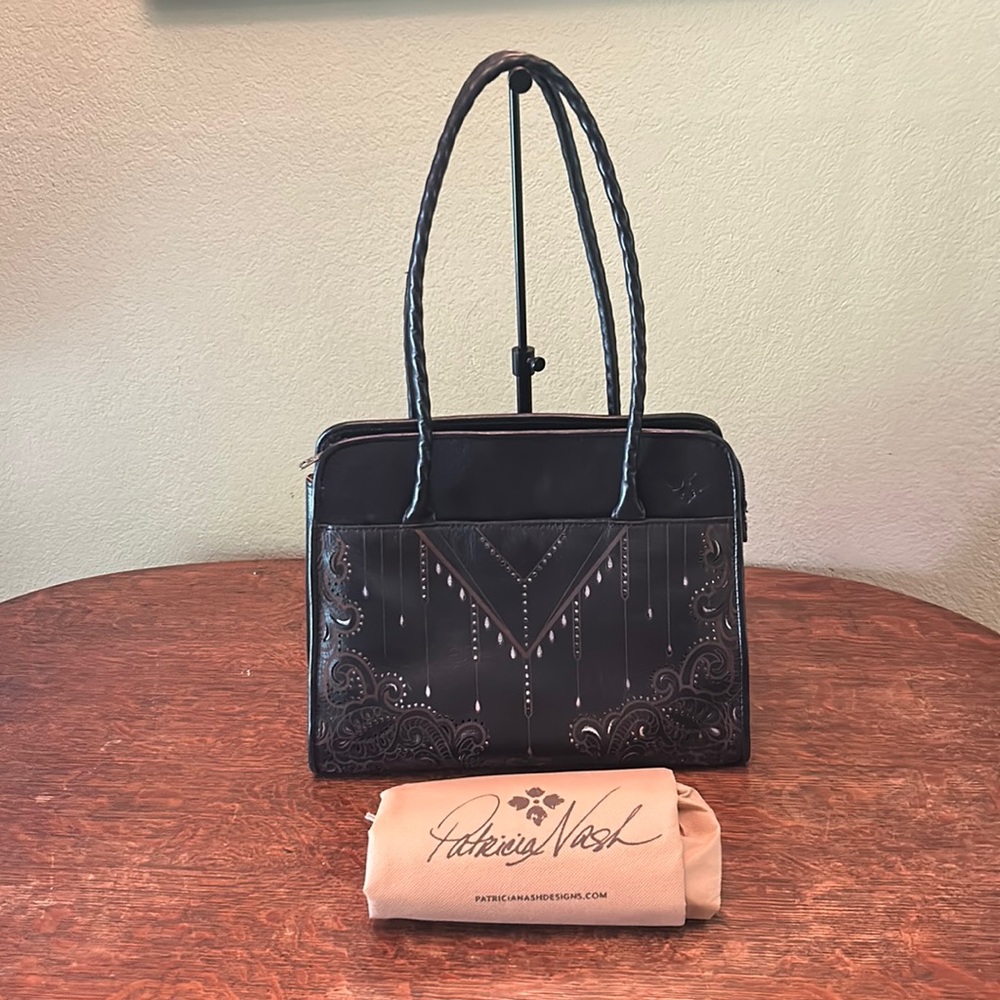 Patricia Nash Paris Laser Cut Large Satchel